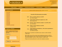 Tablet Screenshot of ekoskol.cz